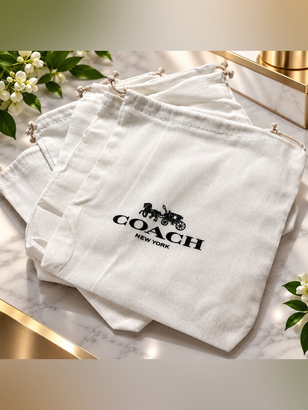 Coach Dustbags 8 X 8 (5 Total)